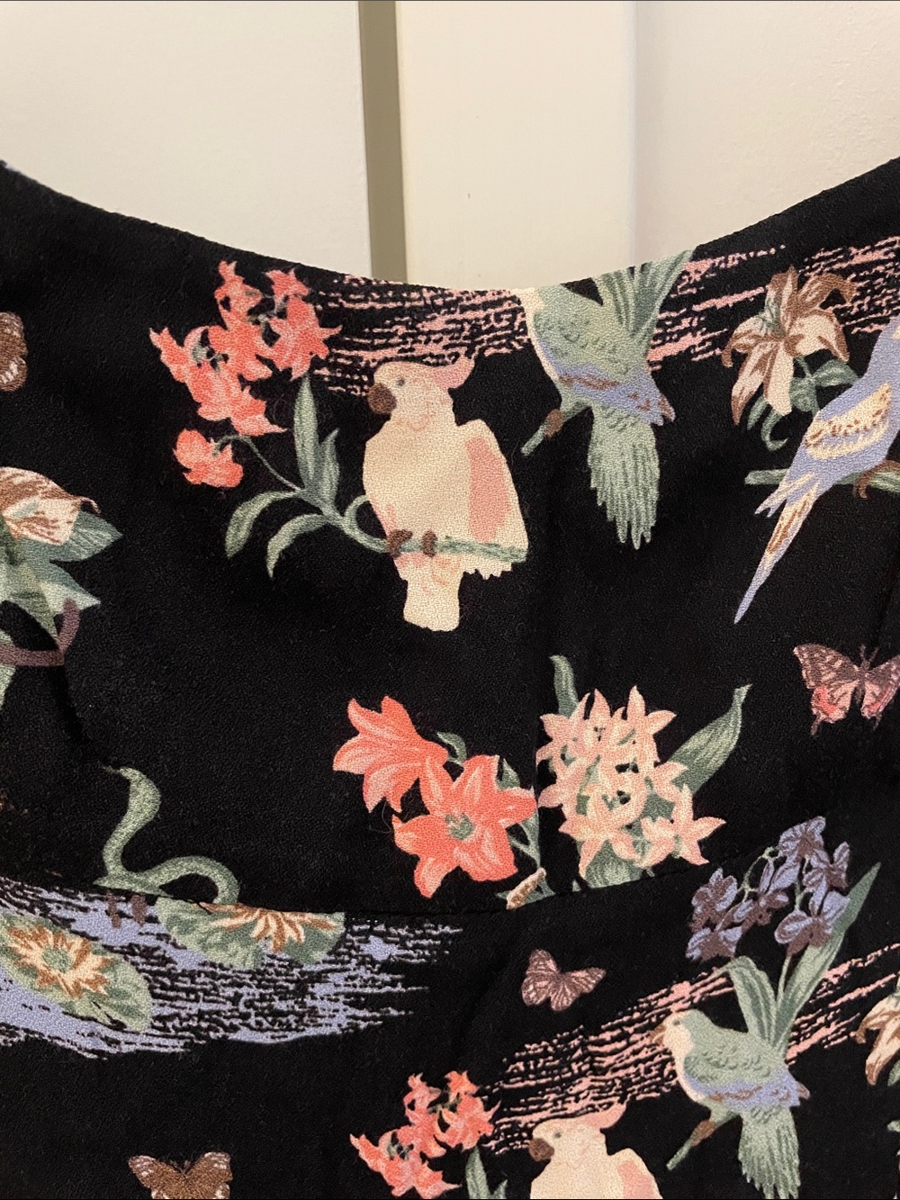 Reformation Brasilia Black Mini Slip Dress Jungle Animal Print 4 EUC - Picture 11 of 12